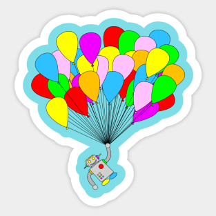 Balloon Robot Sticker